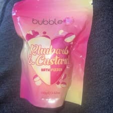 Image of Bubble T Rhubarb Custard Bath Fizzer Bomb, 100g Each, Sealed