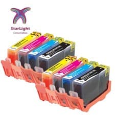 Image of 364XL 8 Ink Cartridge Fits for HP Photosmart 5510 5515 5520 5524 6510 C6380