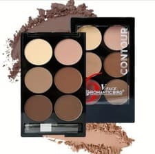 Image of 6 Colours Makeup Blush Palette Highlight Shadow Nose Shadow Repair Face Powder