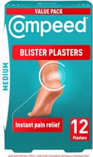 Image of Compeed Blister Plasters Medium Size 12 Pack - Hydrocolloid Foot Treatment