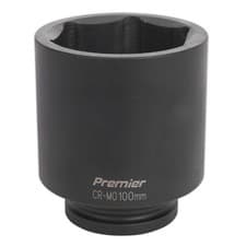 Image of Sealey Is1100D Impact Socket 100Mm Deep 1In Sq Drive