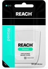 Image of REACH Unflavored Waxed Dental Floss, 55 yds (Pack of 12)