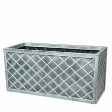 Image of Strata Lazio Trough Planter - Pewter Grey