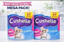 Image of Cushelle Original Toilet Roll 32 Standards Rolls