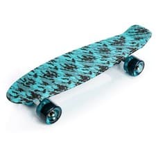 Image of Skateboard Plastic Mini Cruiser 22" Retro Board Kickboard Kids 10 COLOURS Gift