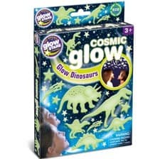 Image of Glow in the Dark Dinosaurs Moon and Star Shapes Wall Ceiling Decoration Shapes