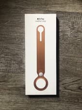 Image of Apple AirTag Leather Loop - Saddle Brown