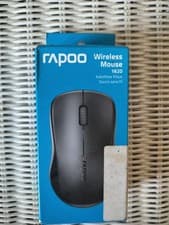 Image of Rapoo 1620 Wireless Optical Mouse In Black - Office Work Game PC USB