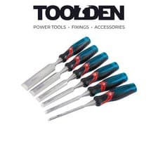 Image of Draper Expert 70419 140mm Soft Grip 'Pound Thru' Bevel Edge Wood Chisel Set (6 P