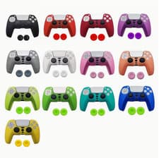 Image of Game Controller Grip + Thumbstick Cap Set – Compatible with PS5 Controllers