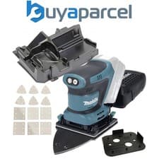 Image of Makita DBO480Z 18v LXT 114mm 1/4 Sheet Finishing Cordless Palm Sander + Inlay