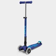 Image of Micro Maxi Scooter Deluxe Foldable LED: Navy