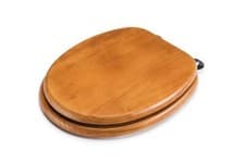 Image of Croydex DAVOS Antique Effect Flexi-Fix Toilet Seat-WL602250H