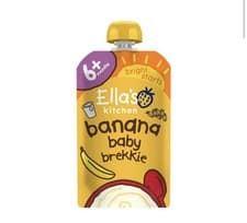 Image of Ella's Kitchen Organic Banana Baby Brekkie Baby Breakfast Pouch 6+ Months 100g