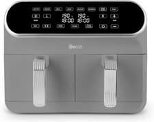 Image of Swan  8L Dual Basket Air Fryer SD10519GR - Retro Grey - New Item, Box Damaged