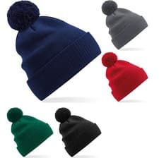 Image of Ladies Women Beechfield Organic Cotton Snowstar Beanie Hat