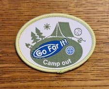 Image of GirlGuiding Old Guides Go For It Camp Out Badge