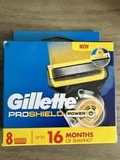 Image of Gillette ProShield Power 8 XL Razor Blades Cartridges New & sealed 100% Genuine
