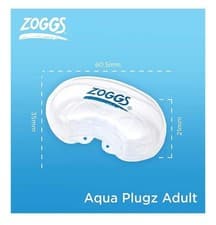 Image of Zoggs Aqua Plugz, Ear Plugs for Swimming, Reusable Silicone Ear Plugs