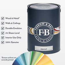 Image of 5 Litre - Farrow and Ball Paint - Dead Flat - Current Colours