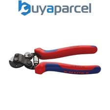 Image of Draper 04598 KNIPEX 95 62 160 SB Wire Rope Cutter for High-Strength Wire Rope, 1