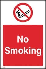 Image of No Smoking Sign or Sticker - All Material & Size options available. (PS51)
