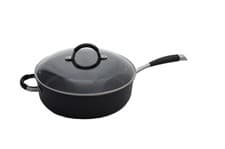 Image of STELLAR 3000 FORGED NON STICK 28CM SAUTE PAN & LID BLACK EX DISPLAY
