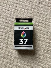 Image of GENUINE AUTHENTIC LEXMARK 37 COLOUR INK CARTRIDGE 18C2140E