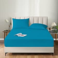 Image of Extra Deep Fitted Sheet 16''/40cm 200TC Egyptian Cotton Single 4FT Double King S