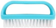 Image of Large Nail Brush Synthetic Fibres Assorted Colours Easy Grip Bathroom Essential