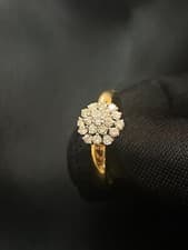 Image of Stunning 0.40 TCW Round Brilliant Cut Diamonds Anniversary Ring 18ct Yellow Gold