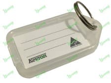 Image of Kevron Pack 10 ID5 CLEAR 100% Genuine Plastic Clicktag Label Key Tags Click Tag
