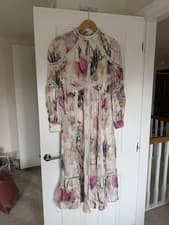Image of Ted Baker Floral Dress Size 3 UK 12