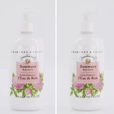 Image of 2 x Crabtree & Evelyn Rosewater Body Lotion 500ml
