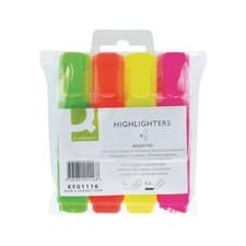Image of Pack of 4 Assorted Highlighter Pens