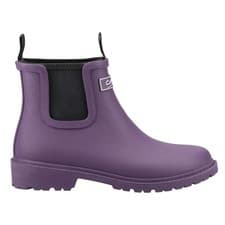 Image of Cotswold Barton Wellington Boots Womens Short Waterproof Wellies Purple