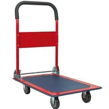 Image of Sealey Folding Platform Trolley Sack Trucks 150kg Capacity with Silent Wheels