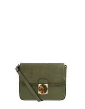 Image of BNWT GREEN ACCESSORIZE ROSLYN CROC EFFECT CROSS BODY BAG