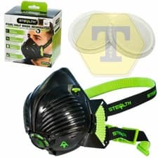 Image of STEALTH P3 Respirator M/L Facemask with twin HEPAC Filters Half Face mask