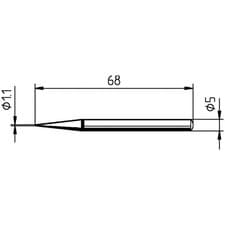 Image of Ersa Soldering Tip Pencil-Shaped 1.10mm 1pc
