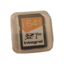 Image of Integral 64GB High Speed SD SDXC Card V30 up to 100MB/s 4K Ultima Pro