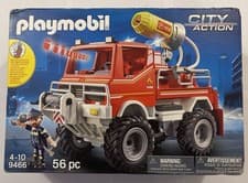 Image of Playmobil 9466 City Action Fire Truck 56Pcs (Minor Box Damage) New Xmas Toy Gift
