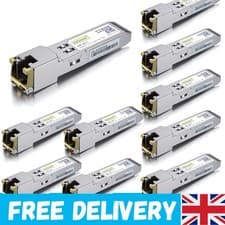 Image of Reliable 10 Pack Copper 1G SFP to RJ45 Transceiver Module for Cisco & More