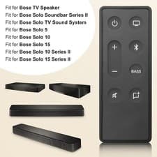 Image of Replacement Remote Control for Bose TV Speaker Solo 5 10 15 SeriesII Soundbar UK