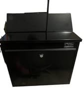 Image of Burg-Wachter Compact Post Box . Dark Grey . Galvanised Steel