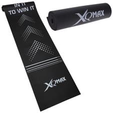 Image of XQ Max Darts Mat Non-Slip PVC Home Pub Throwing Distance Lines 300x62cm Rolls Up