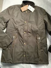 Image of Barbour Crayton Men's Wax Jacket Size L BNWT RRP £299 Sample Design Brown