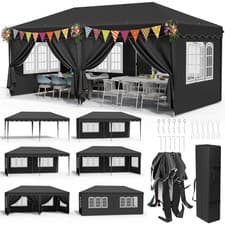 Image of 2x2M/ 2.5x2.5M/ 3x3M/ 3x6M Pop Up Gazebo Outdoor Marquee Canopy Garden Tents