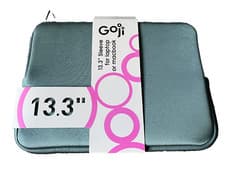 Image of GOJI G13LSGY16 Sleeve for Laptop and MacBook Grey 13.3" Soft Padded Lining New