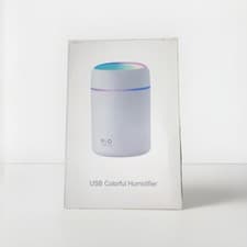 Image of BRAND NEW ULTRASONIC USB COLOURFUL H2O HUMIDIFIER 300ML WATER CAPACITY WHITE